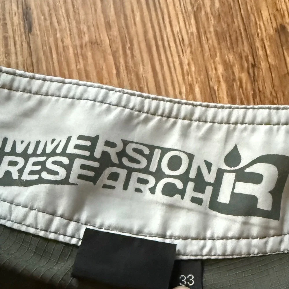 Immersion Research Board Shorts Mens 33 Green Ripstop Kayak Paddle Swim Kayak